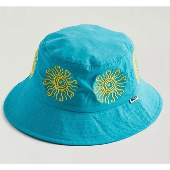 New Urban Outfitters x OBEY Gravel Bucket Hat blue - Picture 2 of 7